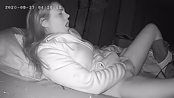 A Sexually Promiscuous Woman Wakes Up Early To Masturbate Before Work, Unknowingly On A Hidden Camera