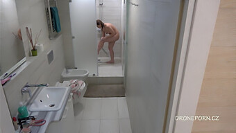 European Shower Voyeur'S Secret Camera Captures Teen (18+) Action