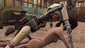 Amante Dei Robot Hentai: Fallout 4 Sesso Cartoon Con Un Compagno Meccanizzato