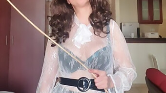 Mistress Lana Disciplines Disobedient Student With Caning And Whipping