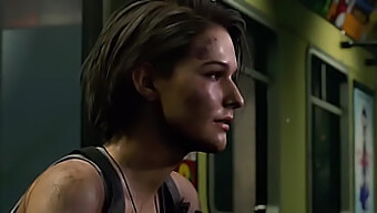 Jill Valentine Encara Um Pau Enorme Em Animação 3d Quente